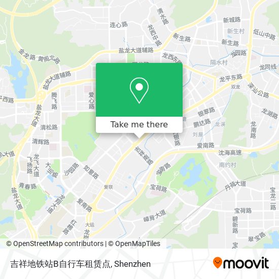 吉祥地铁站B自行车租赁点 map