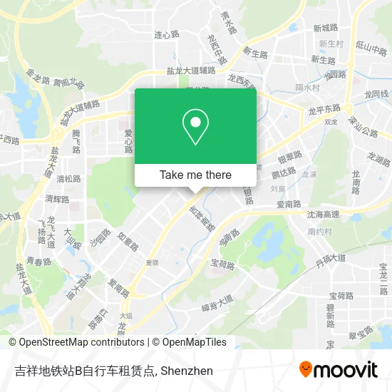 吉祥地铁站B自行车租赁点 map