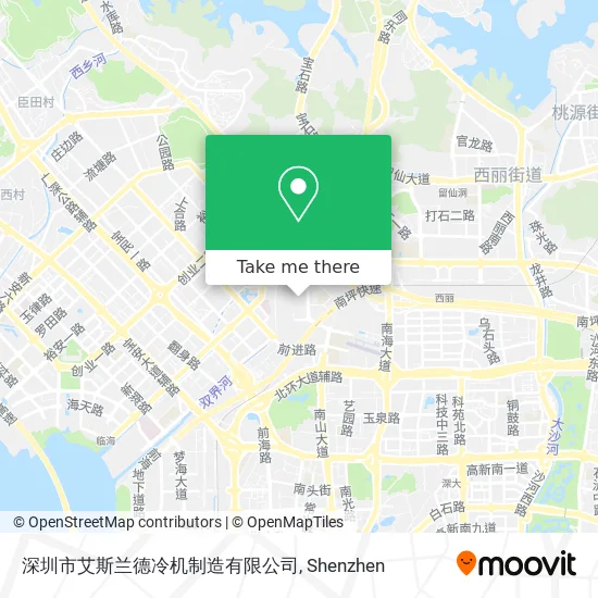 深圳市艾斯兰德冷机制造有限公司 map