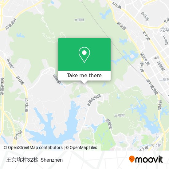王京坑村32栋 map
