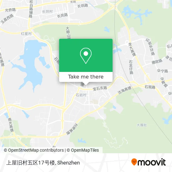 上屋旧村五区17号楼 map