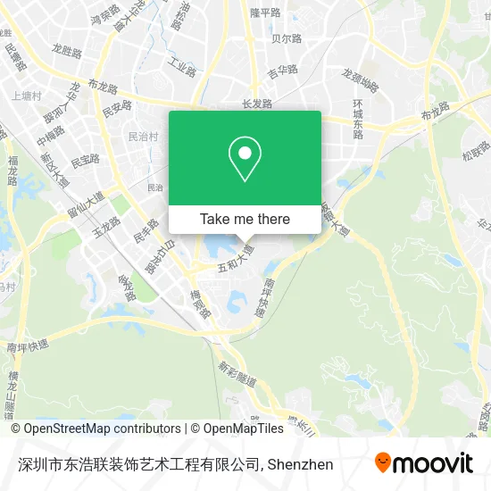 深圳市东浩联装饰艺术工程有限公司 map