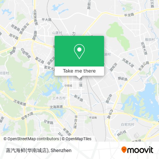 蒸汽海鲜(华南城店) map