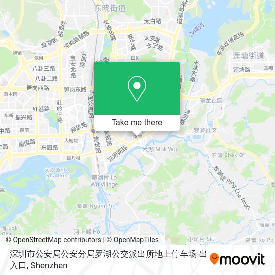 深圳市公安局公安分局罗湖公交派出所地上停车场-出入口 map