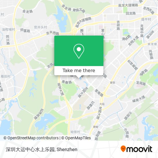 深圳大运中心水上乐园 map