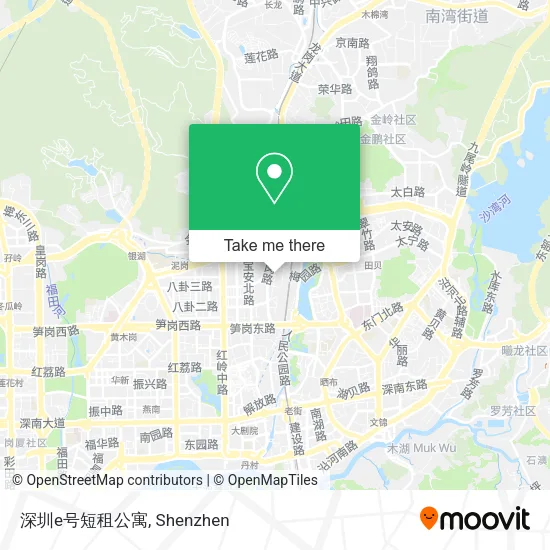 深圳e号短租公寓 map