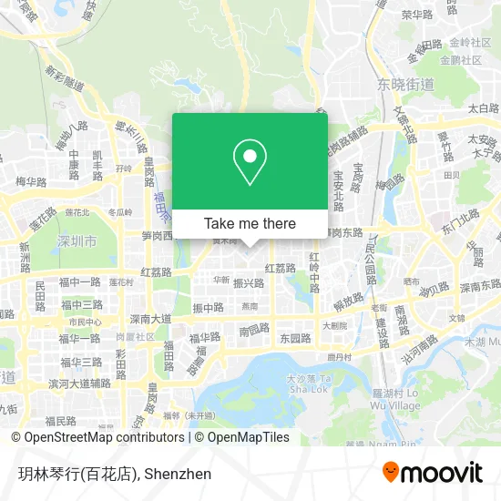 玥林琴行(百花店) map