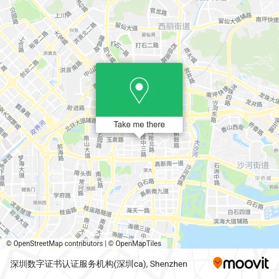 深圳数字证书认证服务机构(深圳ca) map