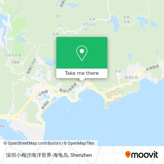 深圳小梅沙海洋世界-海龟岛 map