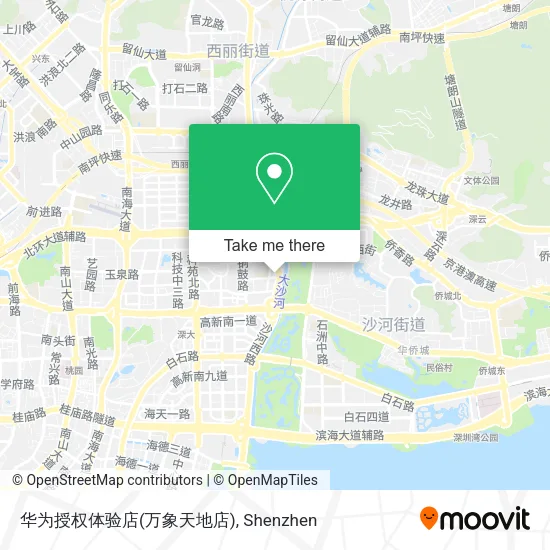华为授权体验店(万象天地店) map