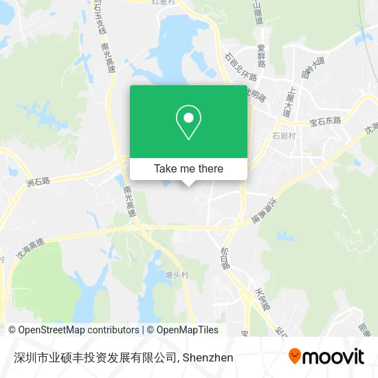 深圳市业硕丰投资发展有限公司 map