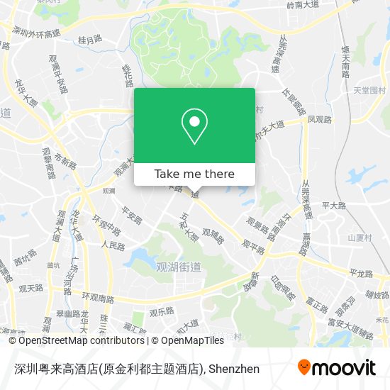 深圳粤来高酒店(原金利都主题酒店) map