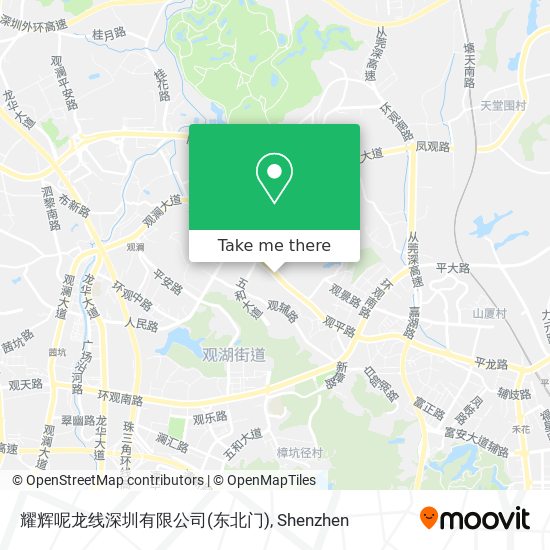 耀辉呢龙线深圳有限公司(东北门) map
