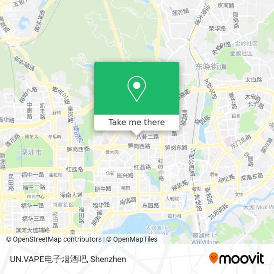 UN.VAPE电子烟酒吧 map