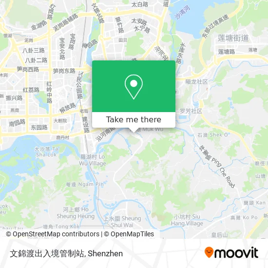 文錦渡出入境管制站 map