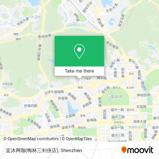 蓝沐网咖(梅林三剑侠店) map