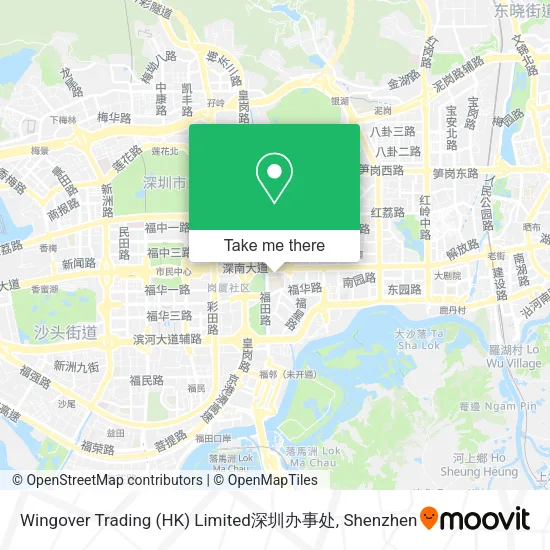 Wingover Trading (HK) Limited深圳办事处 map