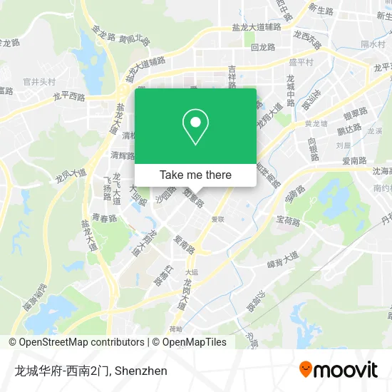龙城华府-西南2门 map