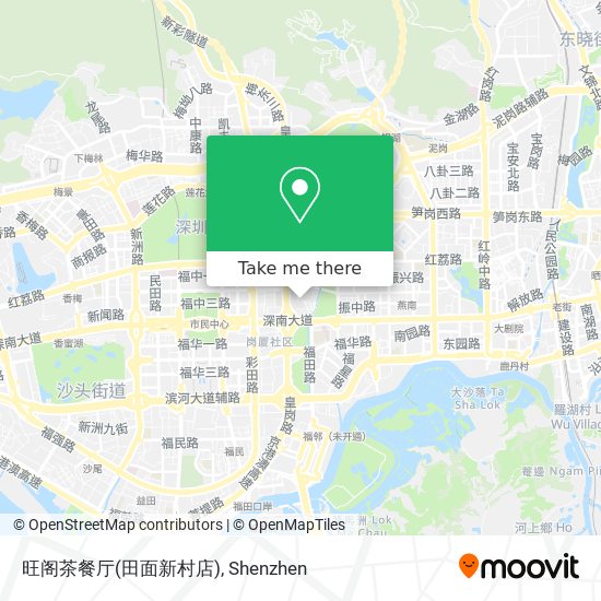 旺阁茶餐厅(田面新村店) map