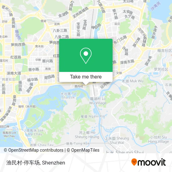 渔民村-停车场 map