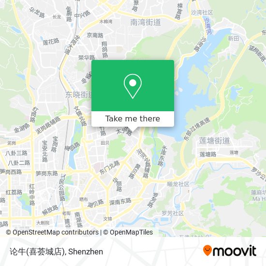 论牛(喜荟城店) map