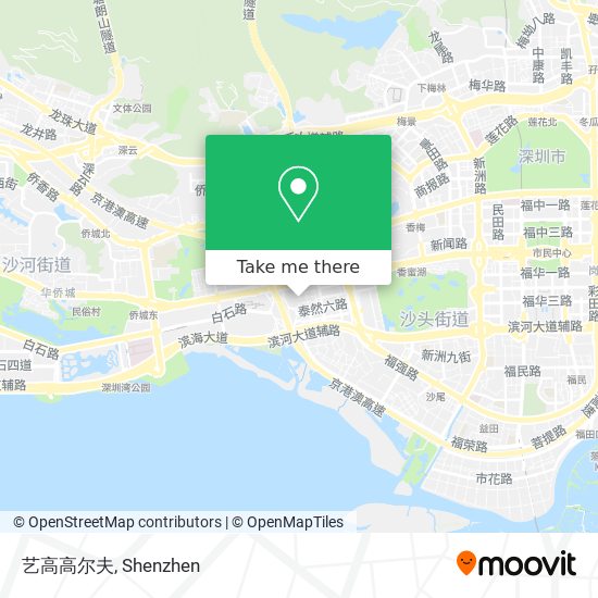 艺高高尔夫 map