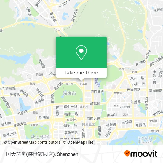 国大药房(盛世家园店) map