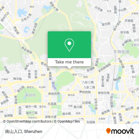 南山入口 map