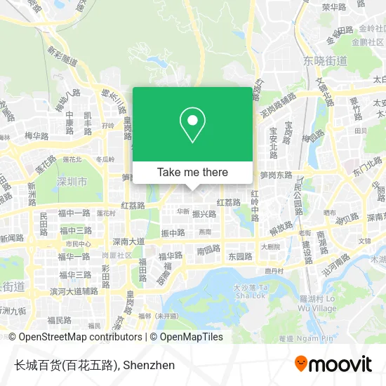 长城百货(百花五路) map