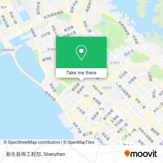 新生装饰工程部 map