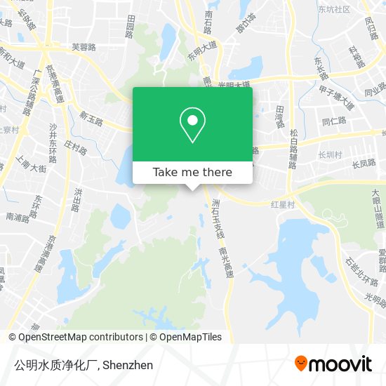 公明水质净化厂 map
