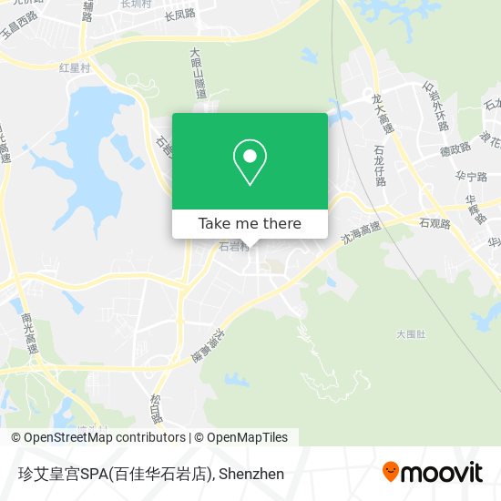 珍艾皇宫SPA(百佳华石岩店) map