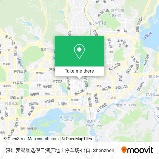 深圳罗湖智选假日酒店地上停车场-出口 map