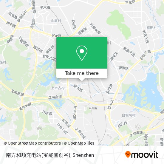 南方和顺充电站(宝能智创谷) map