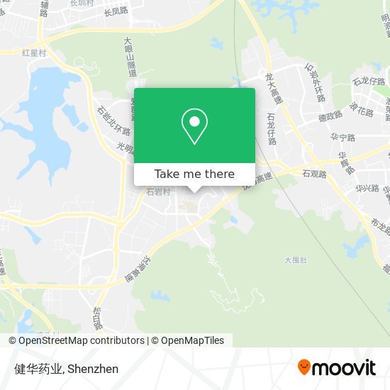 健华药业 map
