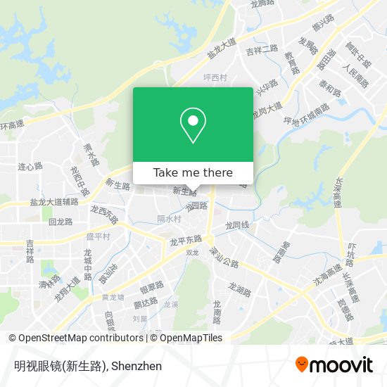 明视眼镜(新生路) map