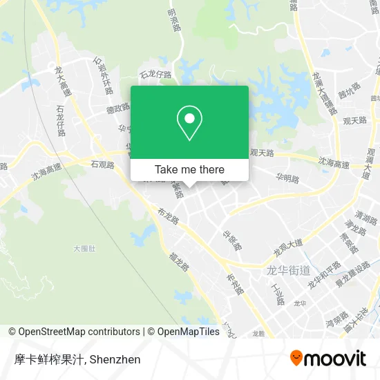 摩卡鲜榨果汁 map
