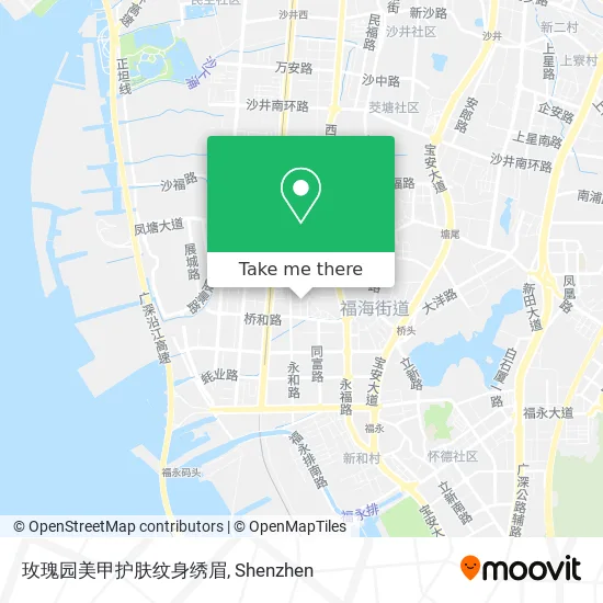 玫瑰园美甲护肤纹身绣眉 map