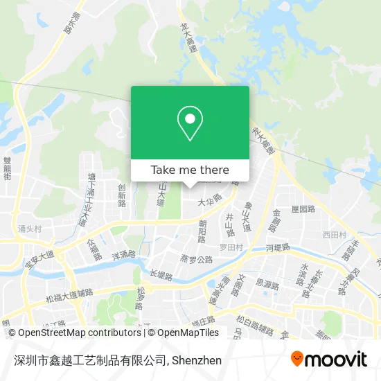 深圳市鑫越工艺制品有限公司 map