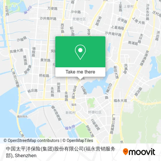 中国太平洋保险(集团)股份有限公司(福永营销服务部) map