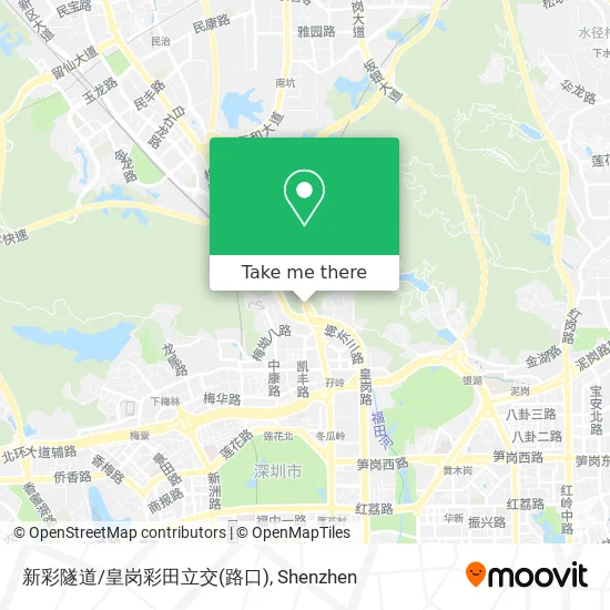新彩隧道/皇岗彩田立交(路口) map