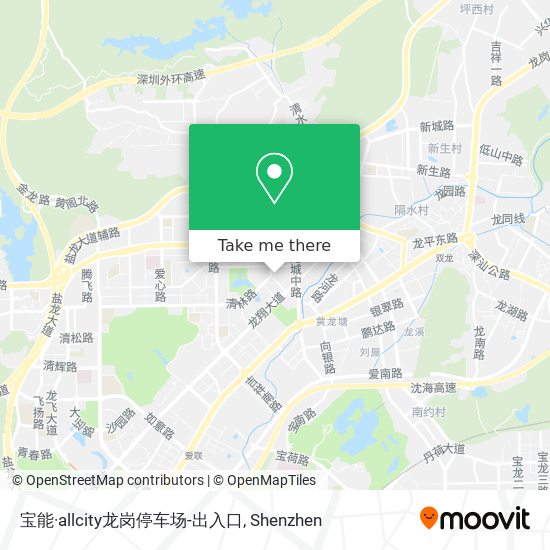 宝能·allcity龙岗停车场-出入口 map
