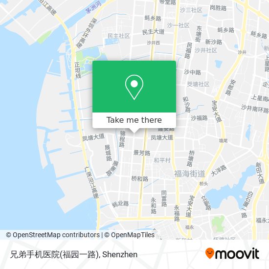 兄弟手机医院(福园一路) map