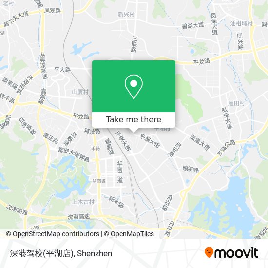 深港驾校(平湖店) map