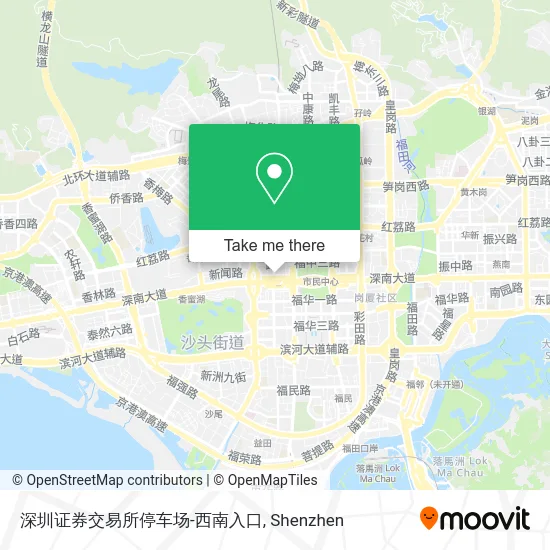 深圳证券交易所停车场-西南入口 map