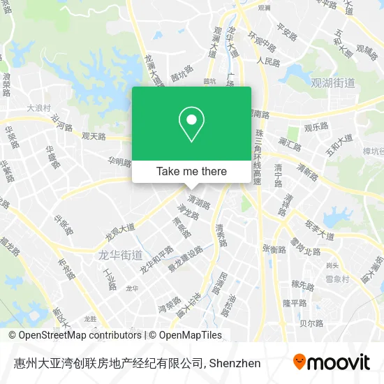 惠州大亚湾创联房地产经纪有限公司 map