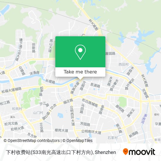 下村收费站(S33南光高速出口下村方向) map