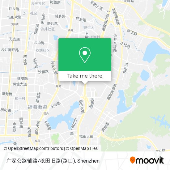 广深公路辅路/稔田旧路(路口) map