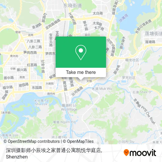 深圳摄影师小辰埃之家普通公寓凯悦华庭店 map