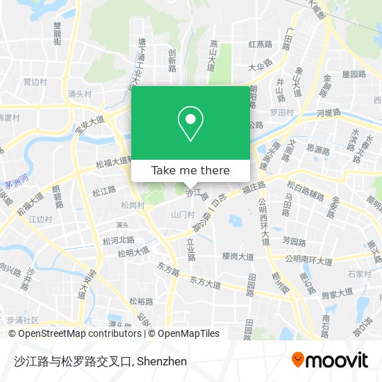 沙江路与松罗路交叉口 map